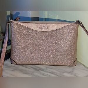 Kate Spade Shimmy Crossbody in Rose Gold -New
